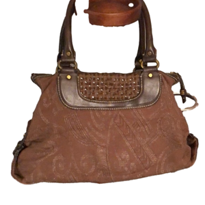 Vintage Fossil Tapestry Handbag